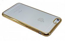Чехол-накладка для iPhone 6/6S Plus  РАМКА TPU золото - фото