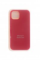 Чехол-накладка для iPhone 14 VEGLAS SILICONE CASE закрытый красный (14) - фото