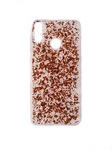 Чехол-накладка для HUAWEI Honor 8C GLITTER TPU бронзовый - фото фото 2