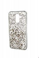 Чехол-накладка для Samsung A605 A6+ 2018 GLITTER TPU золото - фото