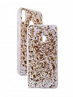 Чехол-накладка для HUAWEI P Smart+ GLITTER TPU золото - фото