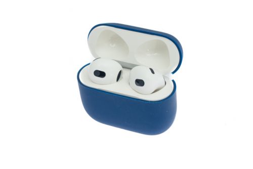 Чехол для наушников Airpods 3 Silicone без карабина темно-синий - оптовая продажа Чехол для наушников Airpods 3 Silicone без карабина темно-синий - фото