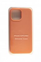 Чехол-накладка для iPhone 13 Pro Max SILICONE CASE закрытый коралловый (27) - фото