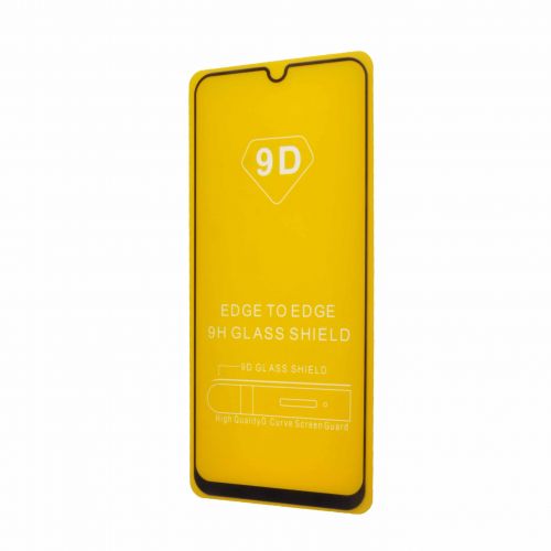 Защитное стекло для Samsung M215F M21 FULL GLUE VEGLAS YELLOW картон черный - фото