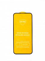 Защитное стекло для iPhone 15 Plus FULL GLUE (желтая основа) пакет черный - фото