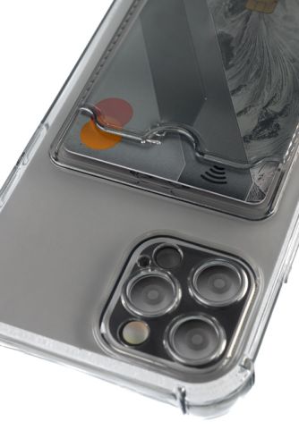 Чехол-накладка для iPhone 12 Pro VEGLAS Air Pocket черно-прозрачный оптом, в розницу Центр Компаньон фото 2