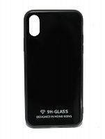 Купить Чехол-накладка для iPhone X/XS LOVELY GLASS TPU черный коробка оптом, в розницу в ОРЦ Компаньон