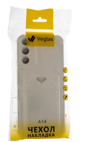 Чехол-накладка для Samsung A145 A14 VEGLAS Air Pocket прозрачный оптом, в розницу Центр Компаньон фото 4