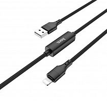 Купить Кабель USB-Micro USB HOCO S13 Central control timing черный оптом, в розницу в ОРЦ Компаньон