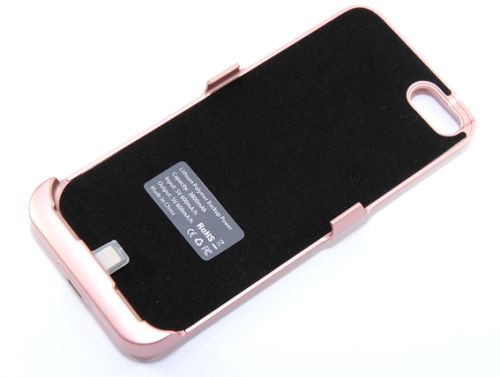 Внешний АКБ чехол для iPhone 7 (4.7) NYX 7-04 3800mAh розовое-золото оптом, в розницу Центр Компаньон фото 3