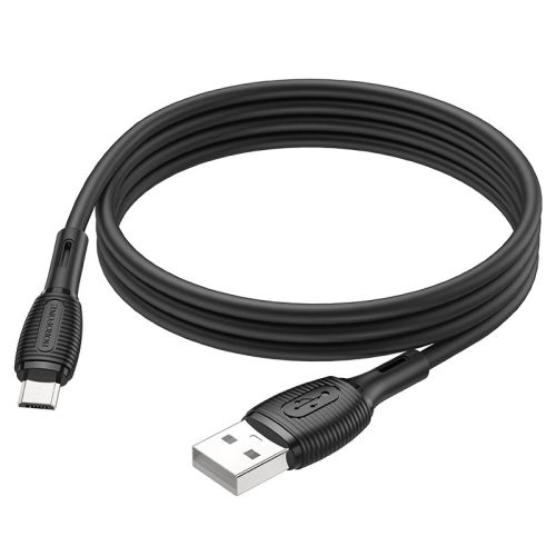 Кабель USB-Micro USB BOROFONE BX86 Silicone 2.4A 1м черный оптом, в розницу Центр Компаньон фото 3
