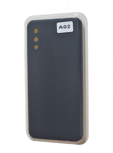 Чехол-накладка для Samsung A022G A02 SILICONE CASE NL закрытый черный (3) оптом, в розницу Центр Компаньон