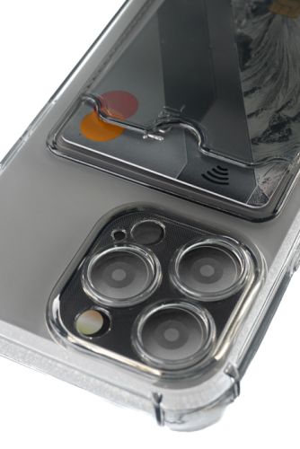 Чехол-накладка для iPhone 13 Pro VEGLAS Air Pocket черно-прозрачный оптом, в розницу Центр Компаньон фото 2
