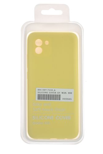 Чехол-накладка для Samsung A035F A03 SILICONE CASE OP закрытый желтый (20) оптом, в розницу Центр Компаньон фото 4