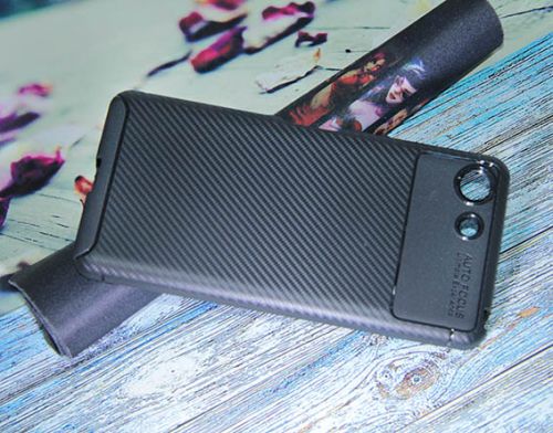 Чехол-накладка для Sony Xp XZ4 compact BECATION BEETLES CARBON TPU ANTISHOCK черный - фото фото 3