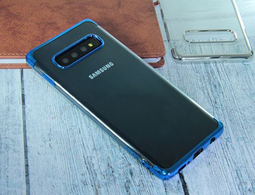 Чехол-накладка для Samsung G975F S10 Plus ELECTROPLATED TPU DOKA синий оптом, в розницу Центр Компаньон фото 2
