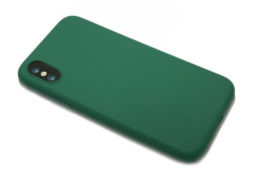 Чехол-накладка для iPhone X/XS LATEX темно-зеленый оптом, в розницу Центр Компаньон фото 2