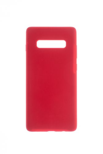 Чехол-накладка для Samsung G975F S10 Plus SILICONE CASE OP закрытый красный (1) - фото