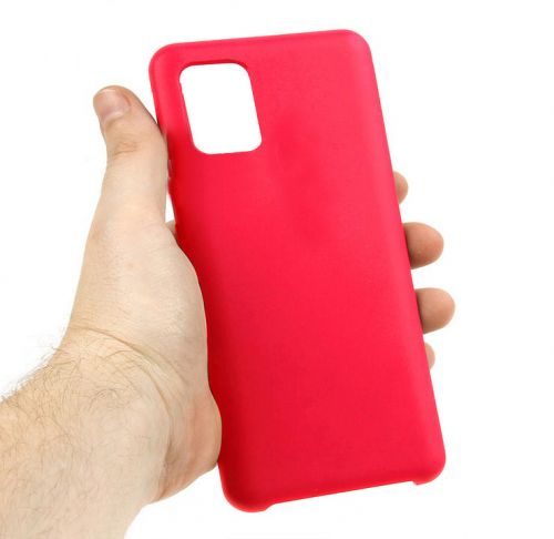 Чехол-накладка для Samsung A515F A51 SILICONE CASE NL 007002 красный - фото