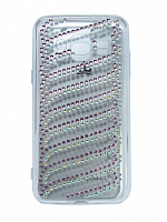 Чехол-накладка для SAMSUNG J320 YOUNICOU стразы LINES PC+TPU Вид 3 - фото