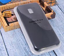 Чехол-накладка для Samsung J600F J6 2018 SILICONE CASE черный - фото