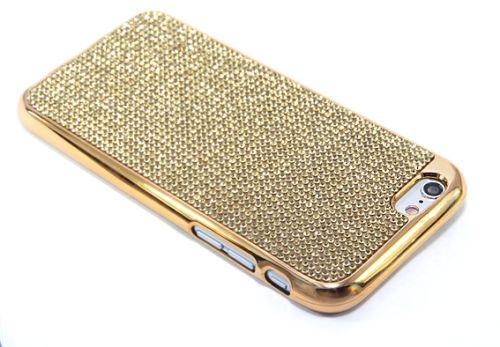 Чехол-накладка для iPhone 6/6S C-CASE стразы РАМКА TPU золото оптом, в розницу Центр Компаньон фото 3