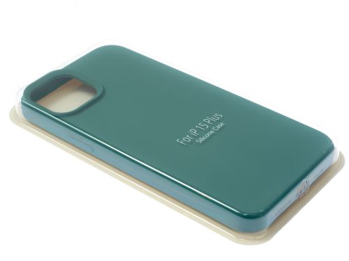 Чехол-накладка для iPhone 15 Plus VEGLAS SILICONE CASE закрытый хвойно-зеленый (58) - оптовая продажа фото 2 Чехол-накладка для iPhone 15 Plus VEGLAS SILICONE CASE закрытый хвойно-зеленый (58) - фото фото 2