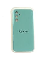 Купить Чехол-накладка для Samsung A346E A34 VEGLAS SILICONE CASE закрытый бирюзовый (2) оптом, в розницу в ОРЦ Компаньон