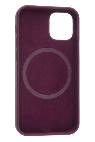 Чехол-накладка для iPhone 12 Mini SILICONE TPU NL поддержка MagSafe бордовый коробка оптом, в розницу Центр Компаньон фото 3