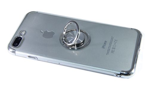 Чехол-накладка для iPhone 7/8 Plus ELECTROPLATED TPU КОЛЬЦО серебро оптом, в розницу Центр Компаньон фото 3