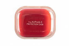Чехол для наушников Airpods 3 Flannelette красный - фото