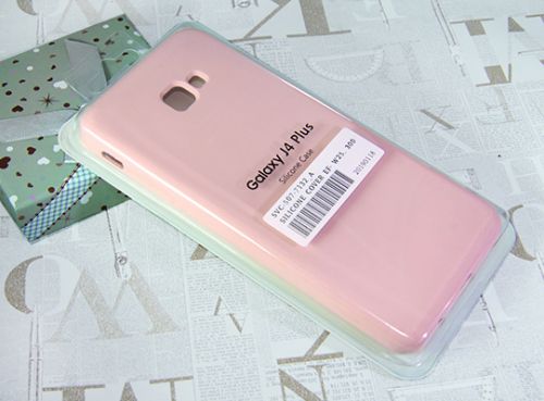 Чехол-накладка для Samsung J415 J4+ 2018 SILICONE CASE закрытый розовый оптом, в розницу Центр Компаньон