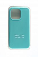 Чехол-накладка для iPhone 13 Pro SILICONE CASE закрытый бирюзовый (21) - фото