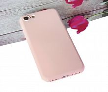 Чехол-накладка для iPhone 7/8/SE SOFT TOUCH TPU ЛОГО розовый  - фото