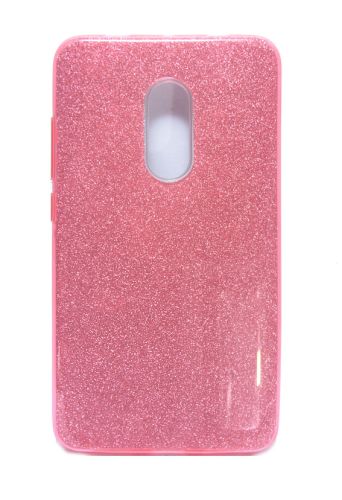 Чехол-накладка для XIAOMI Redmi 4X JZZS Shinny 3в1 TPU розовая оптом, в розницу Центр Компаньон