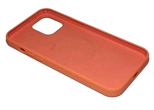 Чехол-накладка для iPhone 12 Pro Max SILICONE TPU NL поддержка MagSafe оранжевый коробка оптом, в розницу Центр Компаньон фото 3