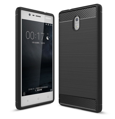 Чехол-накладка для Nokia 3 009508 ANTISHOCK черный - оптовая продажа фото 3 Чехол-накладка для Nokia 3 009508 ANTISHOCK черный - фото фото 3