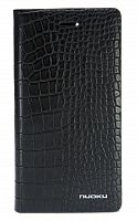 Чехол-книжка для iPhone 7/8/SE NUOKU CROC черный - фото