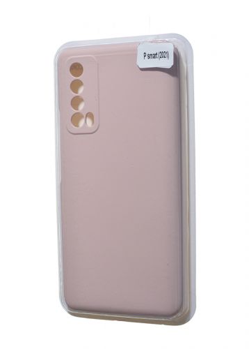 Чехол-накладка для HUAWEI P Smart 2021 VEGLAS SILICONE CASE закрытый светло-розовый (18) оптом, в розницу Центр Компаньон