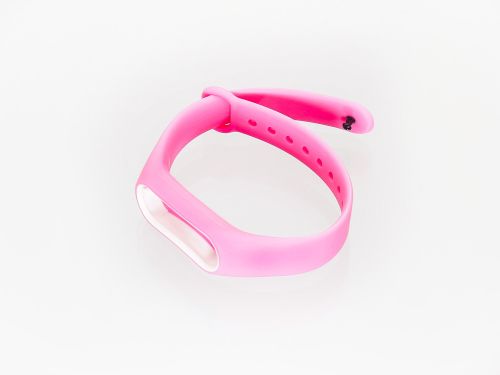 Ремешок для Xiaomi Band 2 Sport розово-белый оптом, в розницу Центр Компаньон фото 3