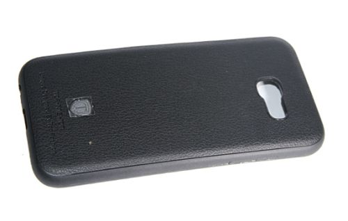 Чехол-накладка для Samsung A520 A5 2017 TOP FASHION Litchi TPU черный блистер оптом, в розницу Центр Компаньон фото 3