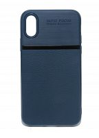 Купить Чехол-накладка для iPhone X/XS NEW LINE LITCHI TPU синий оптом, в розницу в ОРЦ Компаньон