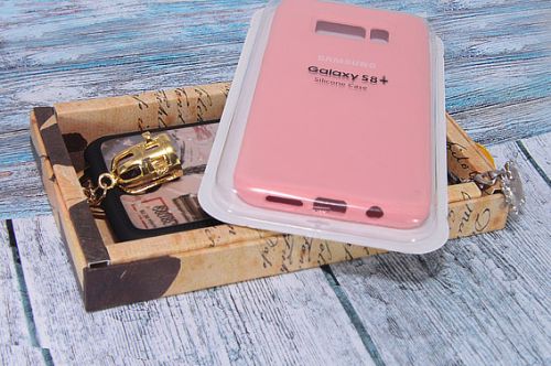 Чехол-накладка для Samsung G955H S8 Plus SILICONE CASE закрытый розовый (4) оптом, в розницу Центр Компаньон фото 3