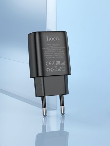 СЗУ USB 2.4A 1 USB порт HOCO C134A черный - оптовая продажа фото 4 СЗУ USB 2.4A 1 USB порт HOCO C134A черный - фото фото 4