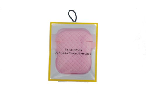 Чехол для наушников Airpods Braided розовый оптом, в розницу Центр Компаньон фото 4