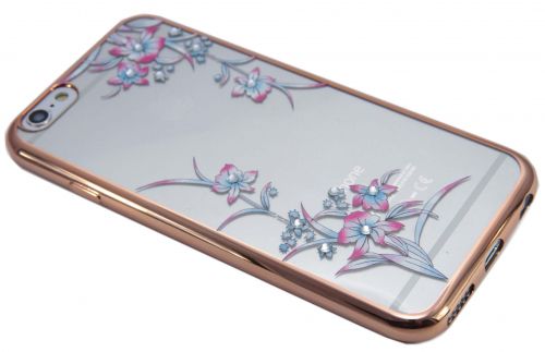 Чехол-накладка для iPhone 6/6S YOUNICOU стразы МНОГОЦВЕТ Рамка TPU - фото фото 7