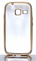 Чехол-накладка для Samsung J105F J1 mini РАМКА TPU золото - фото