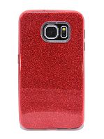 Купить Чехол-накладка для Samsung G920 S6 JZZS Shinny 3в1 TPU красная оптом, в розницу в ОРЦ Компаньон