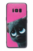 Чехол-накладка для Samsung G955 S8 Plus HOCO COLORnGRACE TPU Черный кот - фото