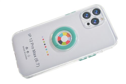 Чехол-накладка для iPhone 12 Pro Max NEW RING TPU бирюзовый оптом, в розницу Центр Компаньон фото 3